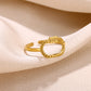 Anillo de Acero Inoxidable Ajustable RAI837-1