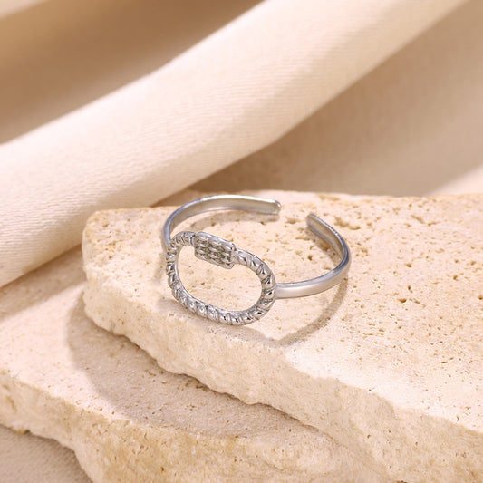 Anillo de Acero Inoxidable Ajustable RAI837-2