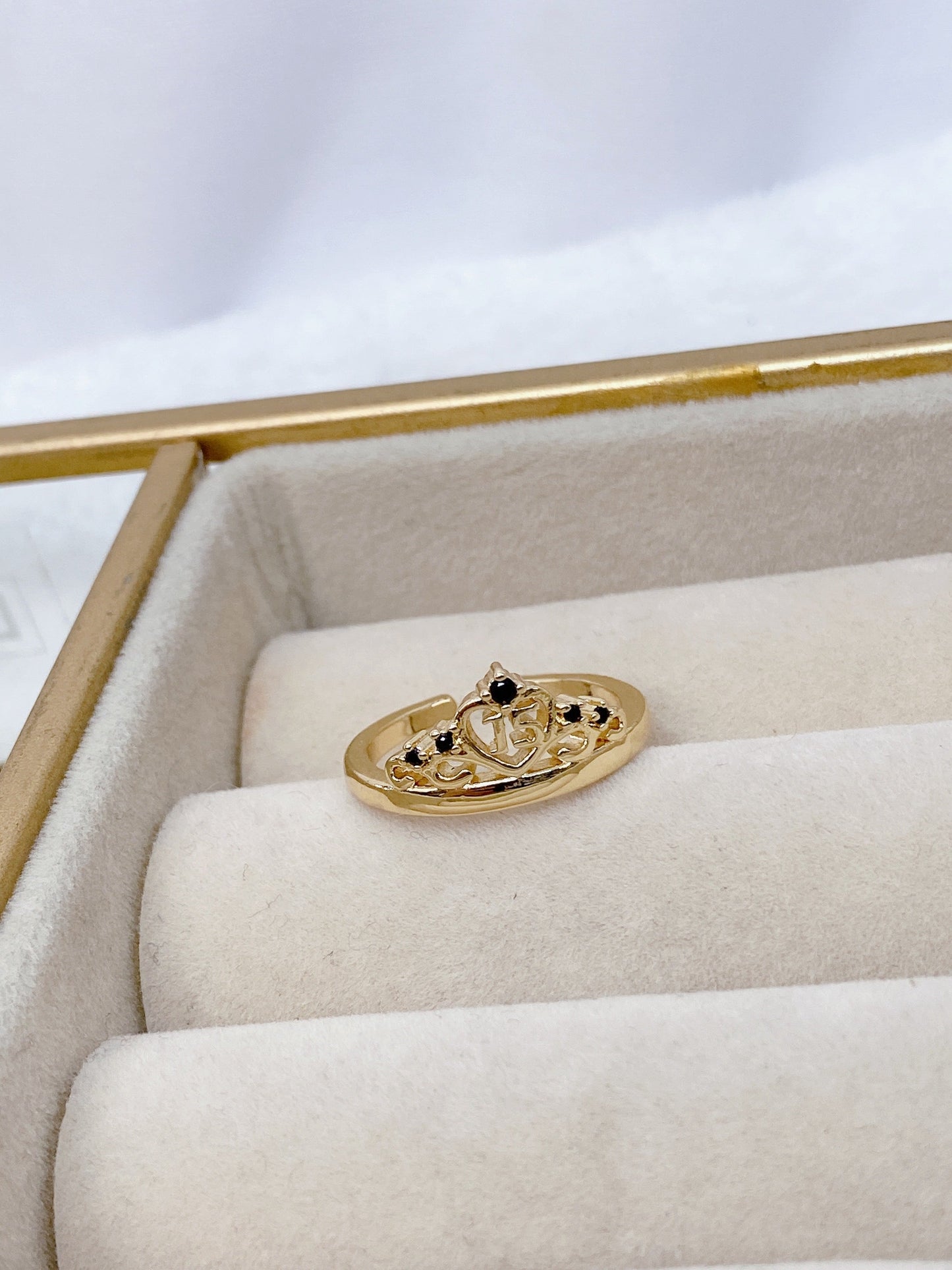 Anillo Chapa de Oro Ajustable ACO301-3