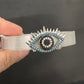 Pulsera de Acero Inoxidable y Dije de Chapa de Oro PAI1165-2