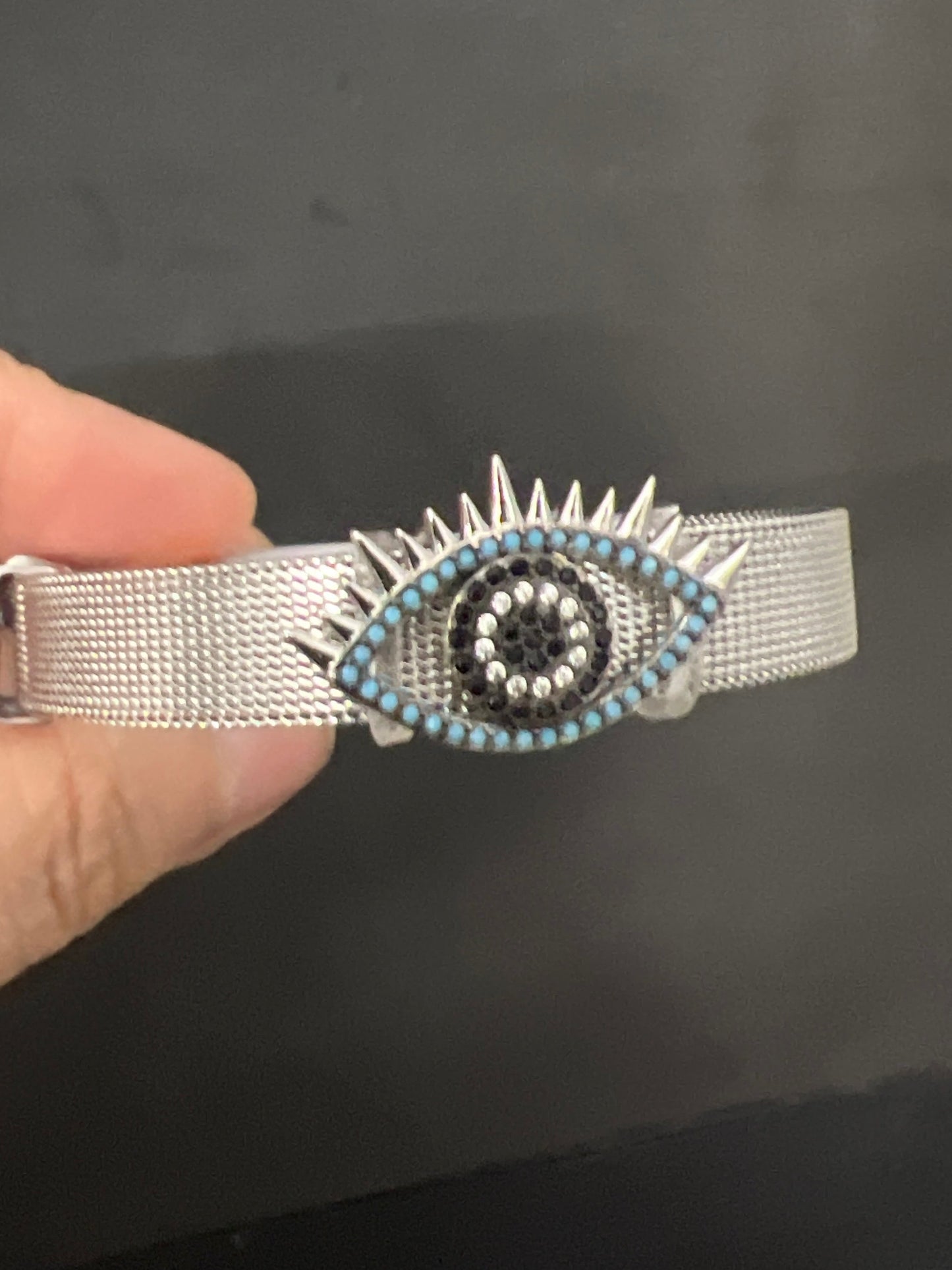 Pulsera de Acero Inoxidable y Dije de Chapa de Oro PAI1165-2