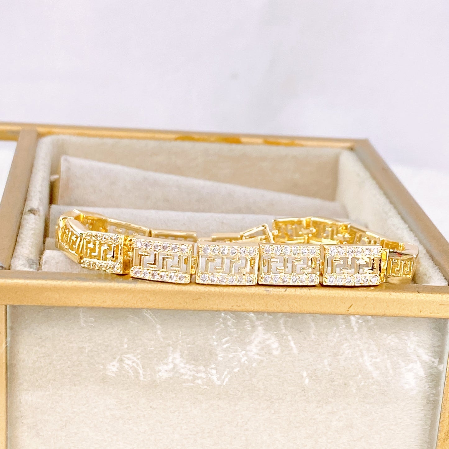 Pulsera de Chapa de Oro COP1936-1