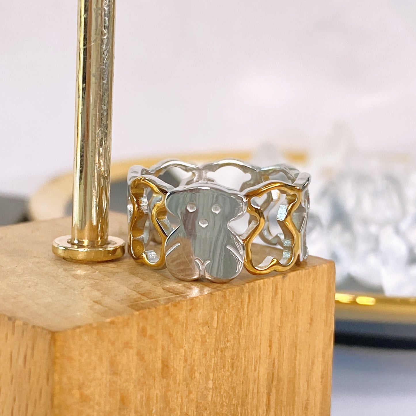 Anillo de Acero Inoxidable Talla #7 RAI1392-7