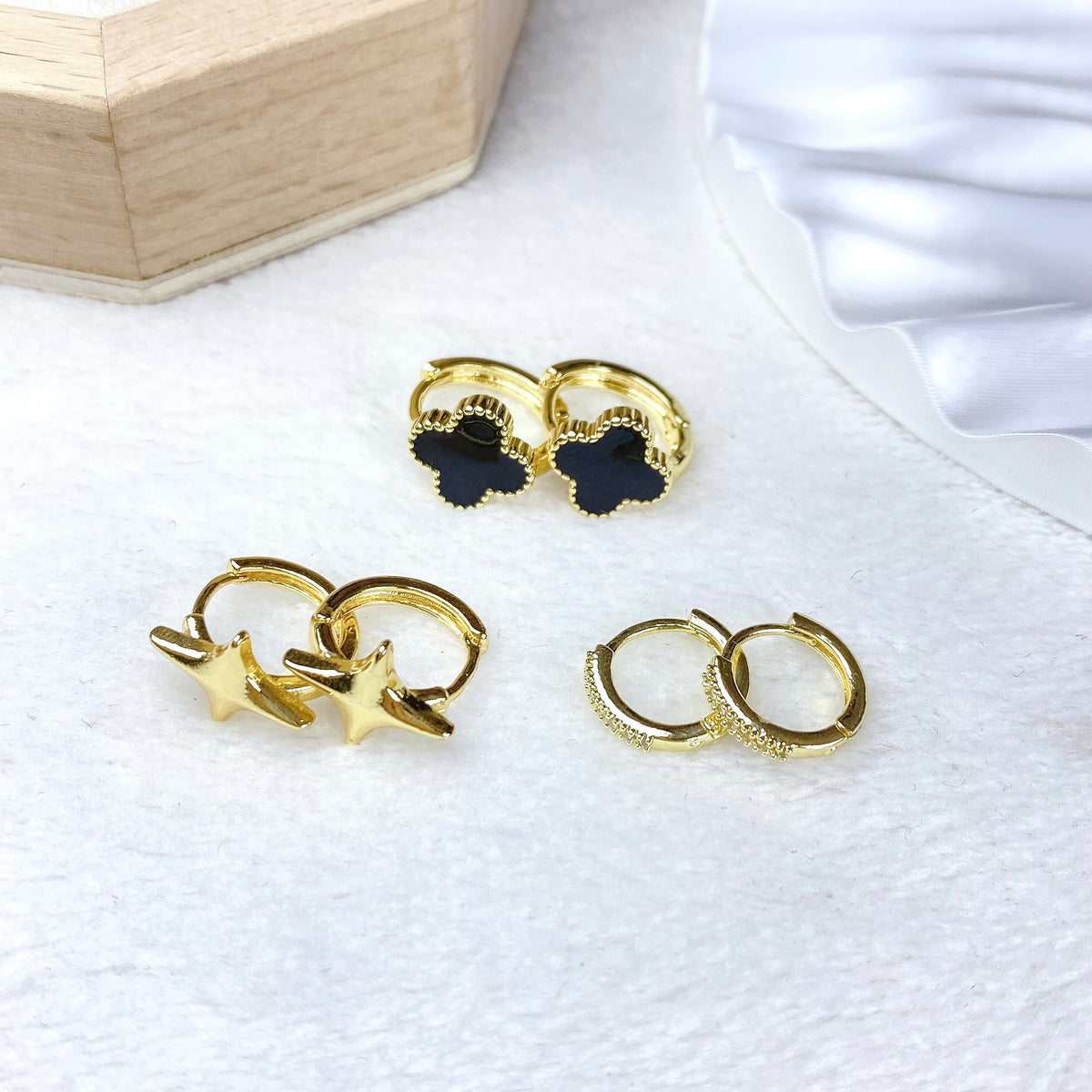 Set de Aretes de Oro Laminado COA2939-1