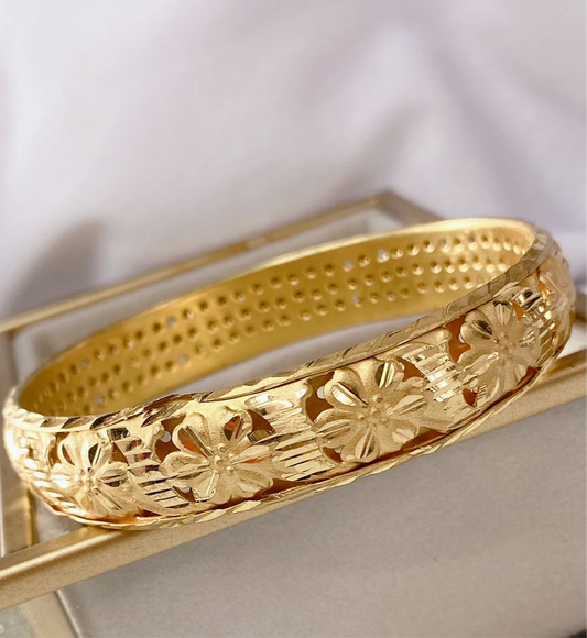 Pulsera de Chapa de Oro (7cm) COP1374-1