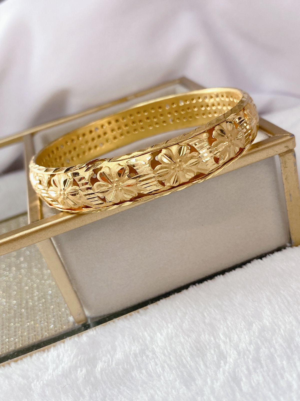 Pulsera de Chapa de Oro (7cm) COP1374-1