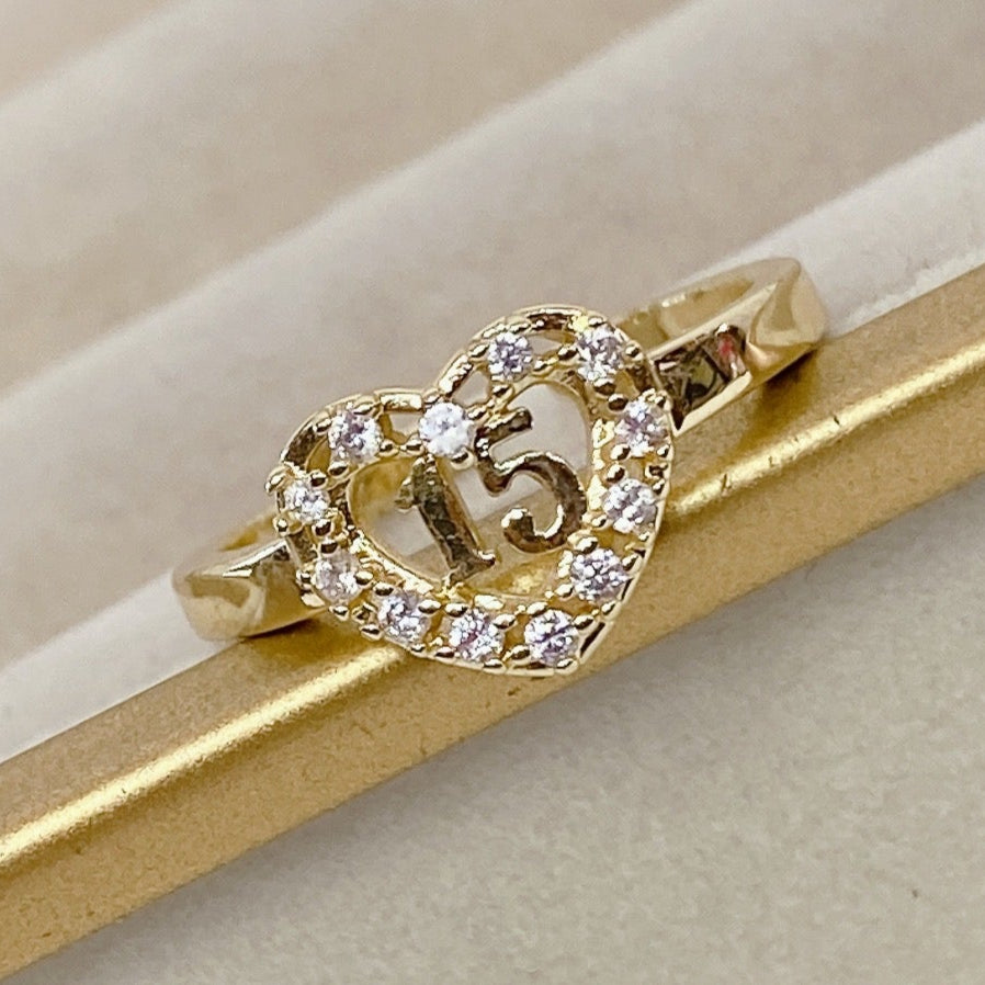 Anillo Chapa de Oro Ajustable ACO302-4
