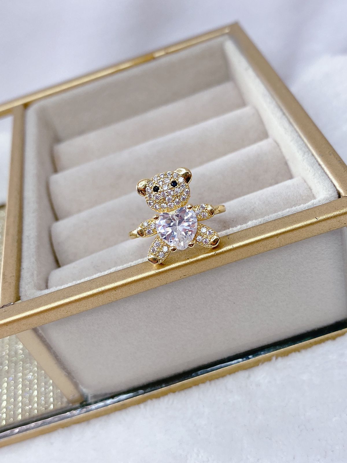 Anillo Chapa de Oro Ajustable ACO1112-1