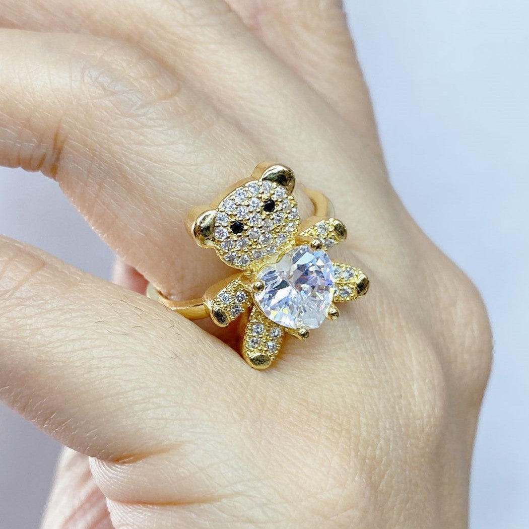 Anillo Chapa de Oro Ajustable ACO1112-1