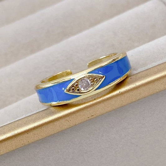 Anillo Chapa de Oro Ajustable ACO1197-1