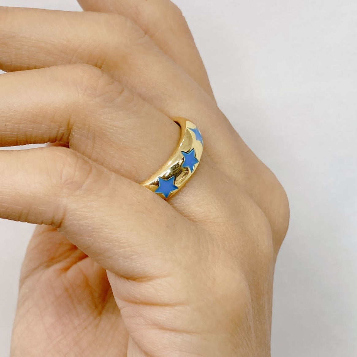 Anillo de Chapa de Oro Ajustable ACO1205-1