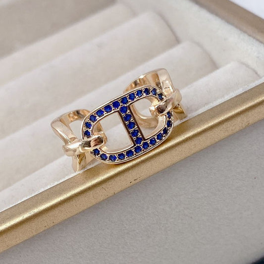Anillo Chapa de Oro Ajustable ACO1207-1