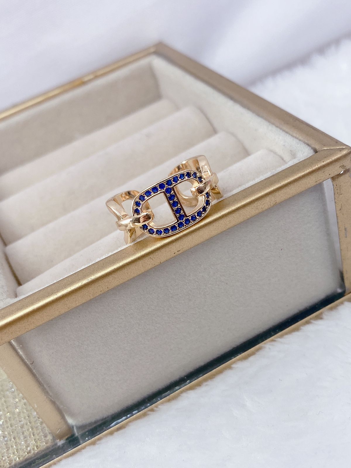 Anillo Chapa de Oro Ajustable ACO1207-1