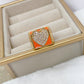 Anillo Chapa de Oro Ajustable ACO725-1