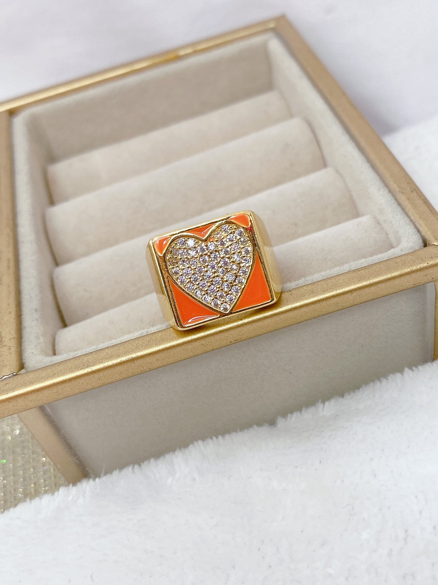 Anillo Chapa de Oro Ajustable ACO725-1