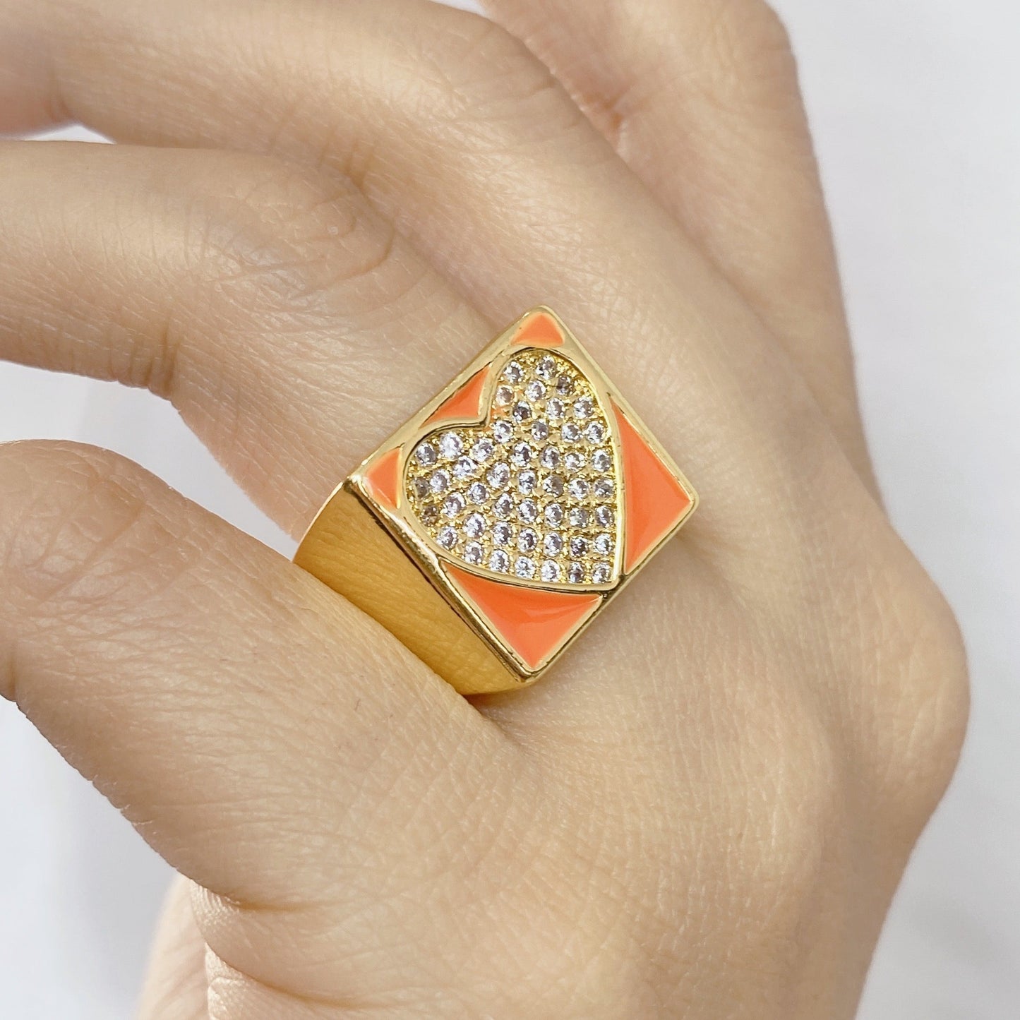 Anillo Chapa de Oro Ajustable ACO725-1