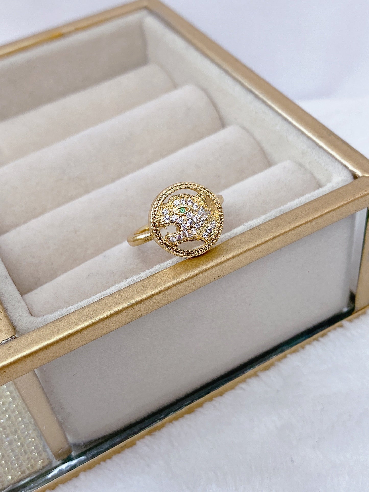 Anillo Chapa de Oro Ajustable ACO856-1