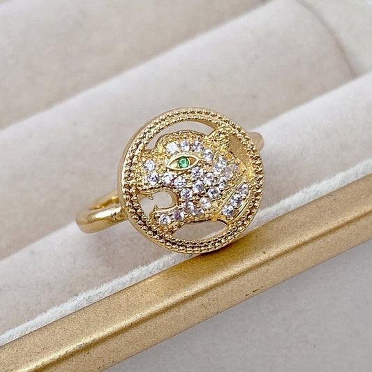 Anillo Chapa de Oro Ajustable ACO856-1