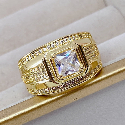 Anillo de Chapa de Oro ACO806-7 TALLA #7