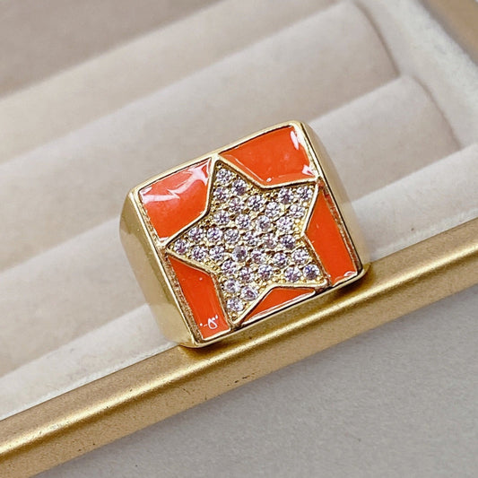 Anillo Chapa de Oro Ajustable ACO825-5