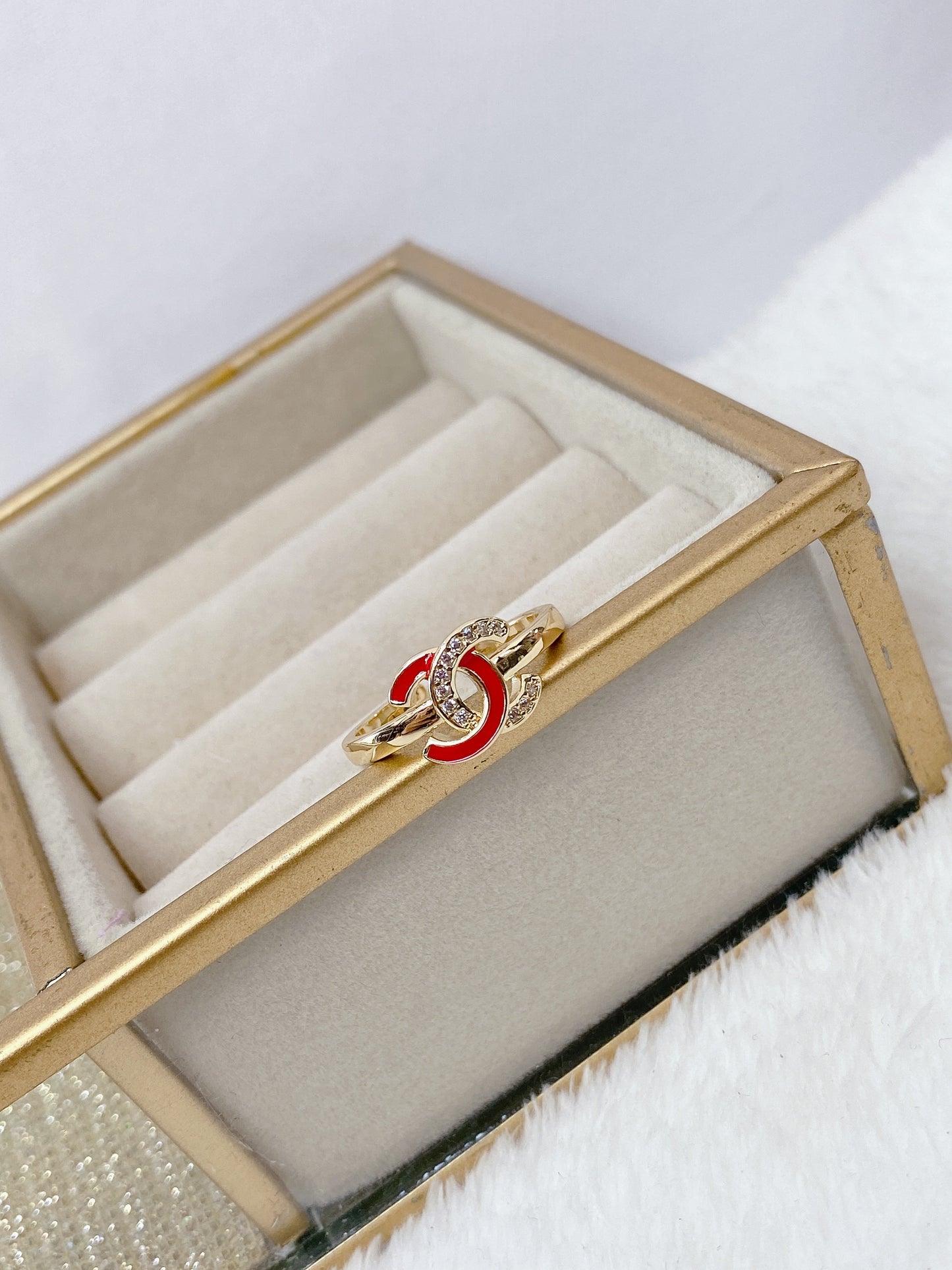 Anillo Chapa de Oro Ajustable ACO860-2
