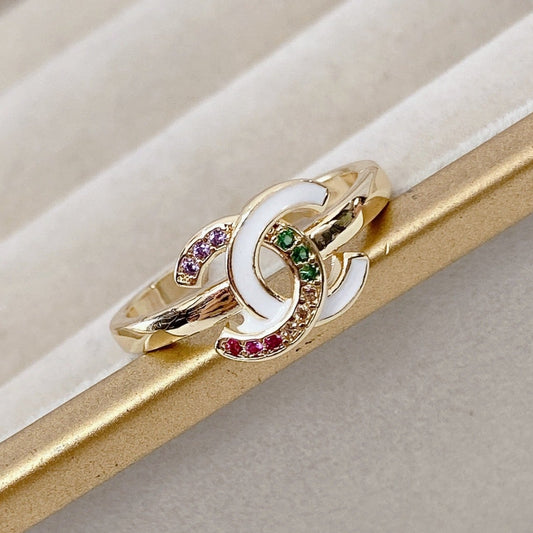 Anillo Chapa de Oro Ajustable ACO860-3