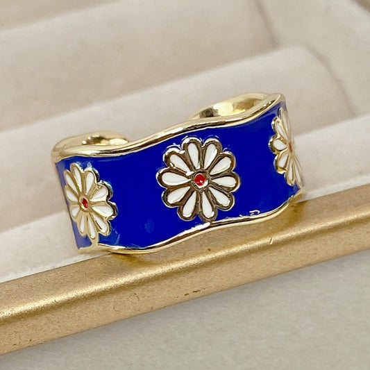 Anillo Chapa de Oro Ajustable ACO1209-1