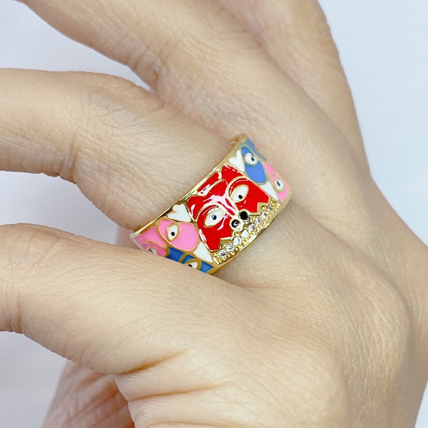 Anillo Chapa de Oro Ajustable ACO1213-1