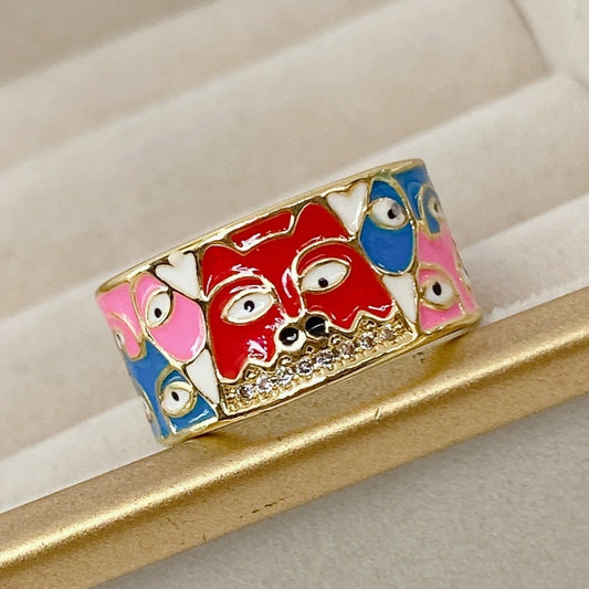 Anillo Chapa de Oro Ajustable ACO1213-1