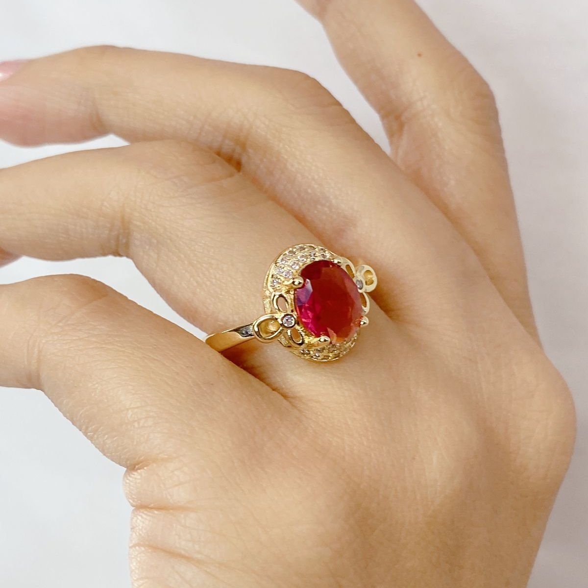 Anillo Chapa de Oro Ajustable ACO931-3