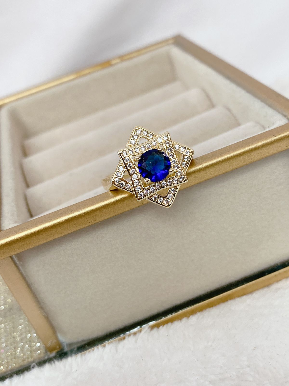 Anillo Chapa de Oro Ajustable ACO932-1