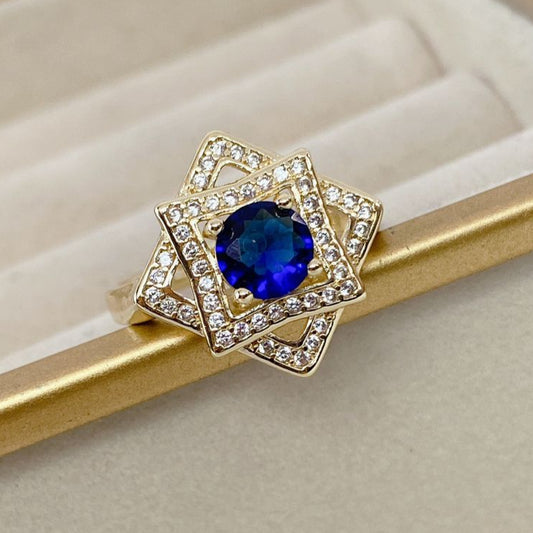 Anillo Chapa de Oro Ajustable ACO932-1