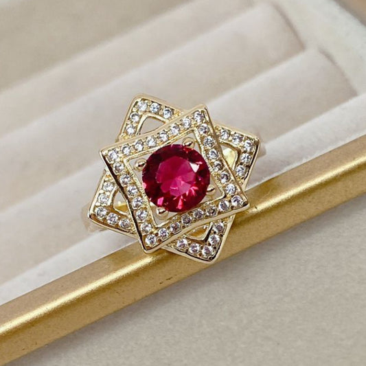 Anillo Chapa de Oro Ajustable ACO932-2