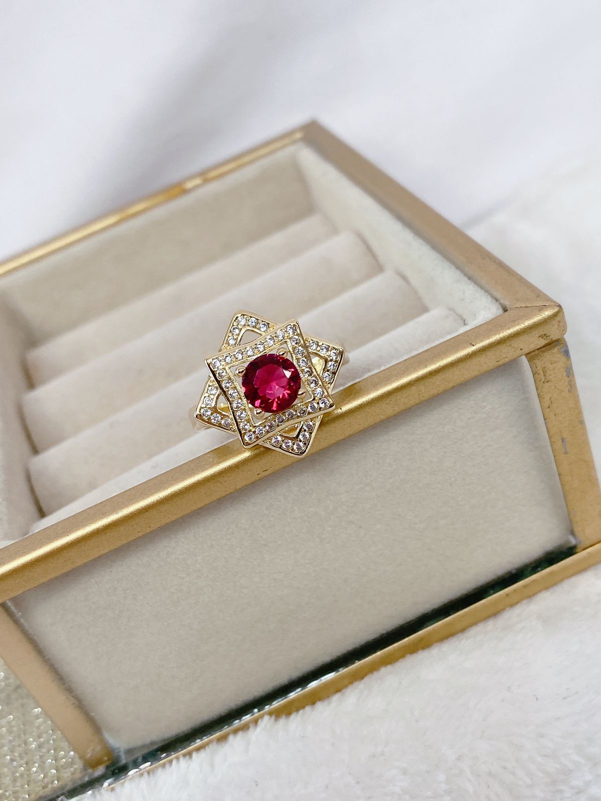 Anillo Chapa de Oro Ajustable ACO932-2