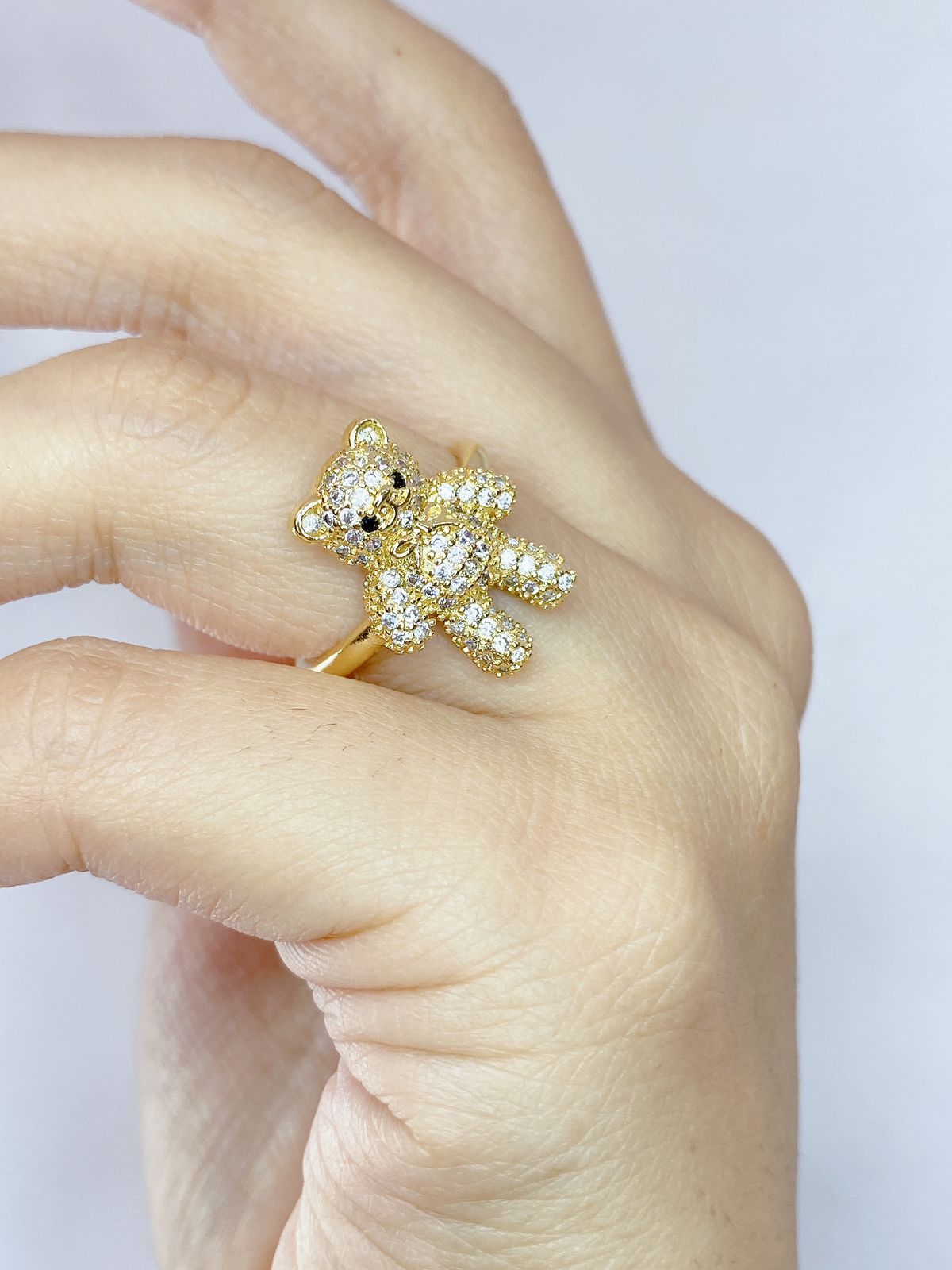Anillo Chapa de Oro Ajustable ACO951-1