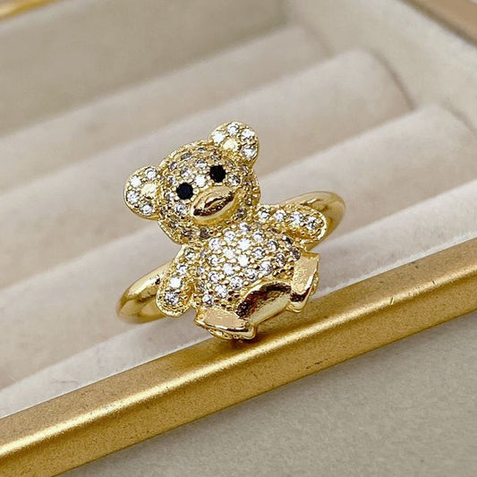 Anillo Chapa de Oro Ajustable ACO952-1