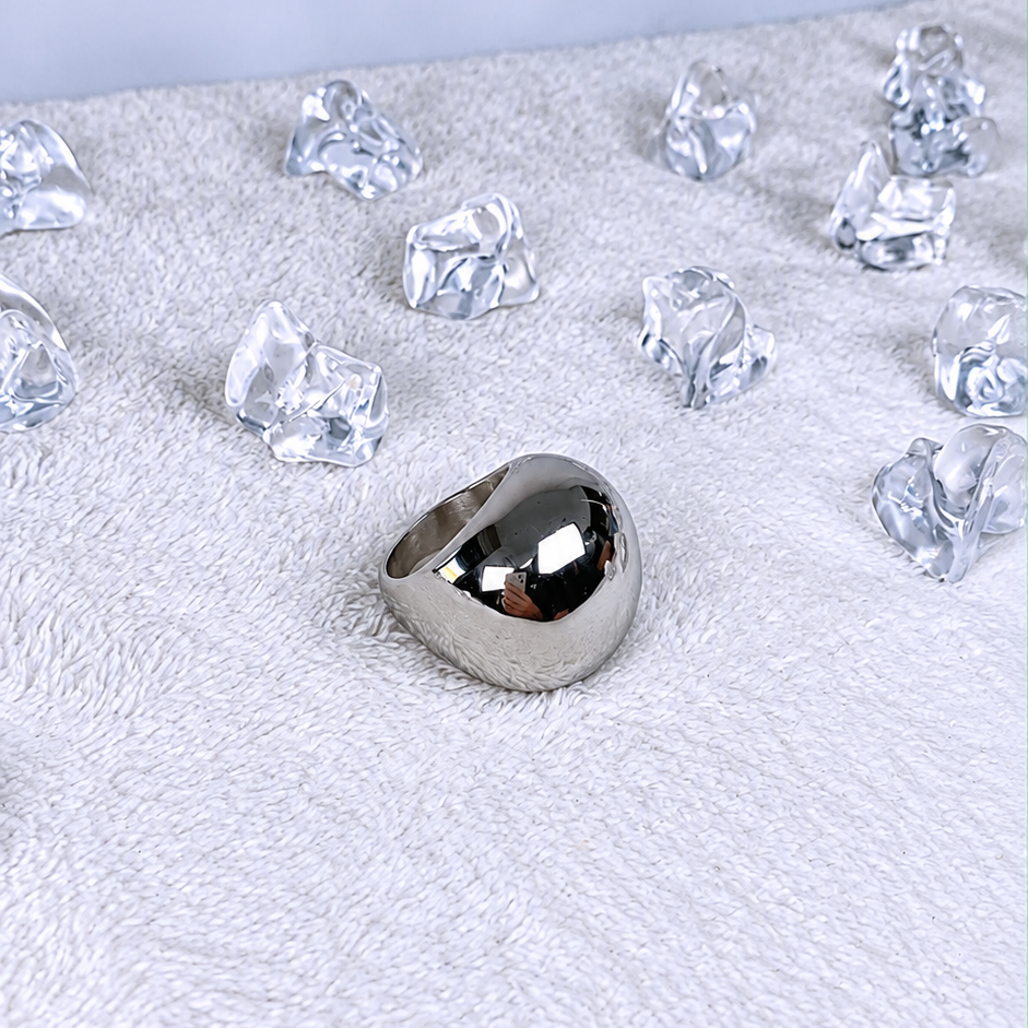 Anillo de Acero Inoxidable Talla #8 RAI1454-8
