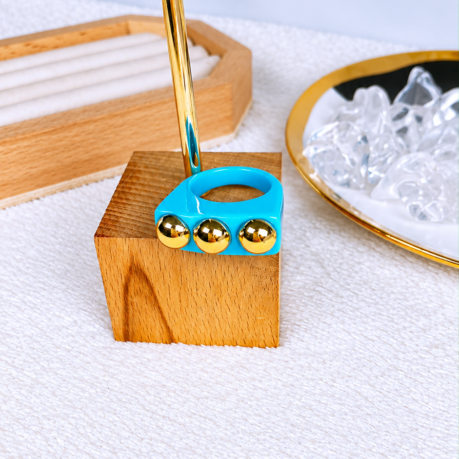 Anillo de Acrilico Talla #8 RB516-6