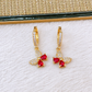 Arete de Chapa de Oro COA2498-5