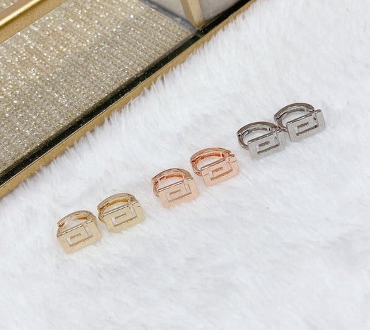 Set de Aretes Chapa de Oro COA1602-5