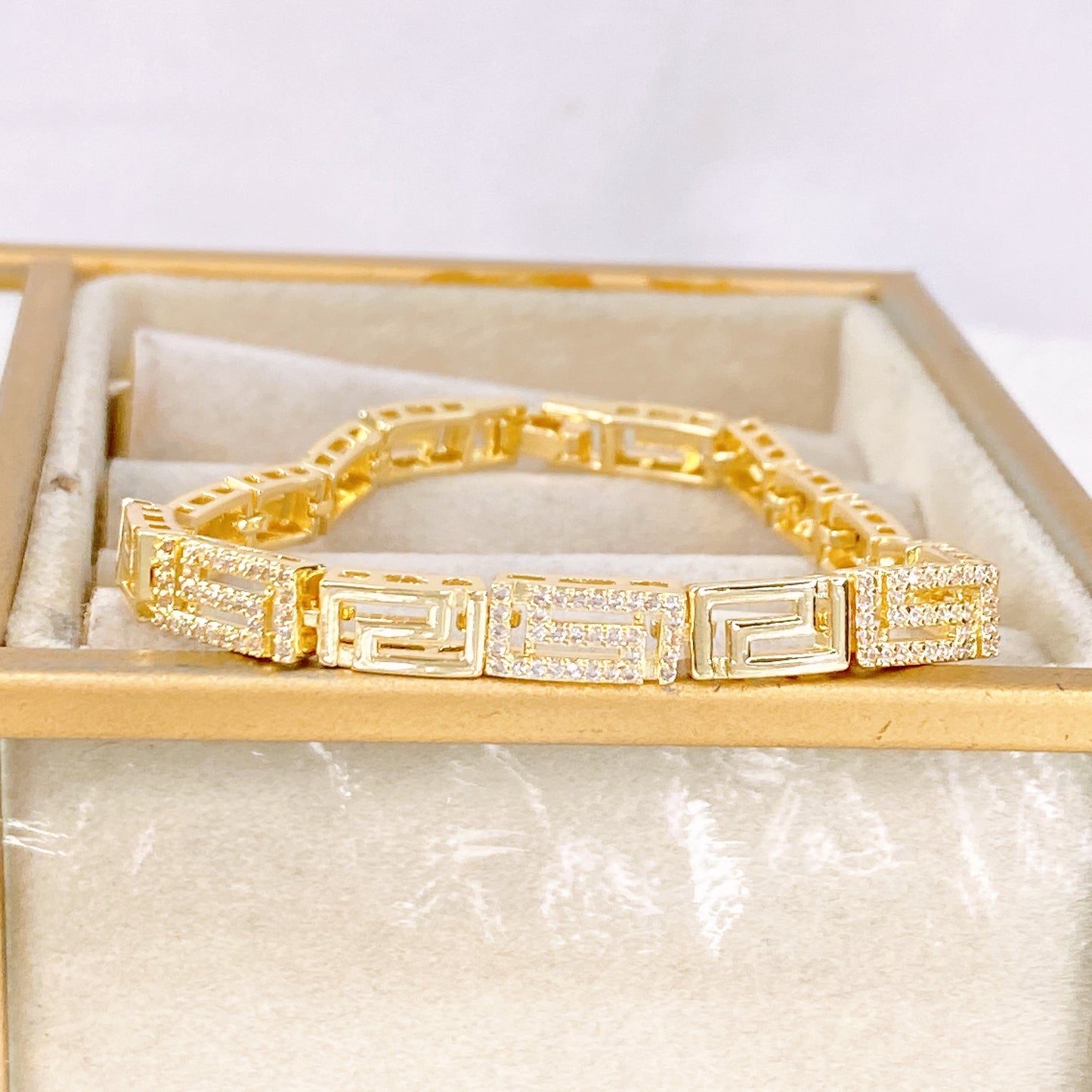 Pulsera de Chapa de Oro COP1933-1