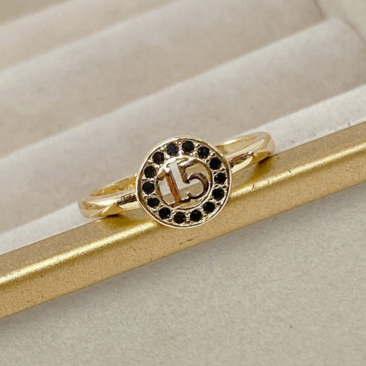 Anillo Chapa de Oro Ajustable ACO300-1