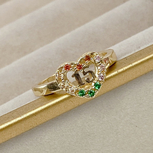 Anillo Chapa de Oro Ajustable ACO302-3
