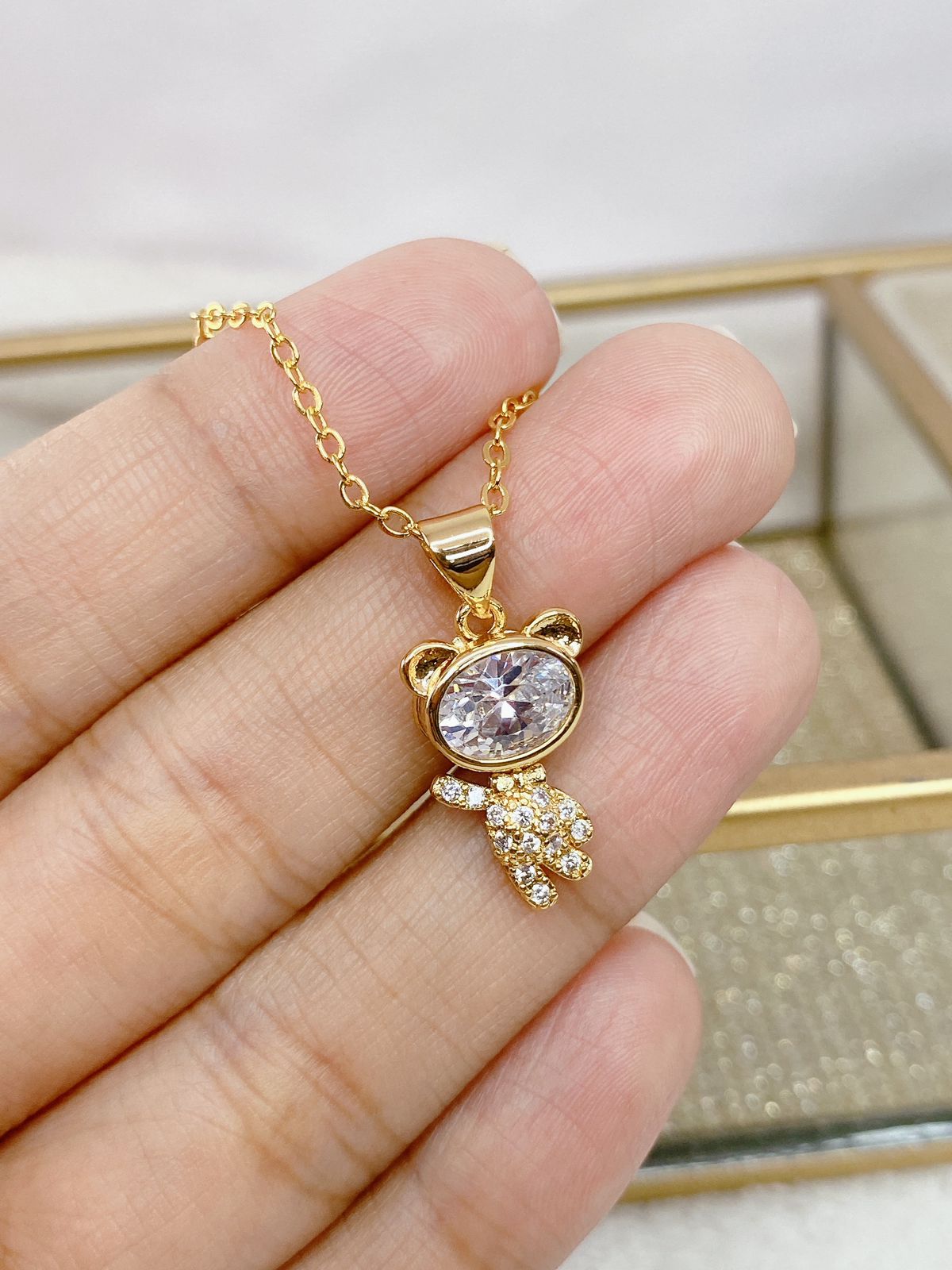 Collar Chapa de Oro CC1463-1