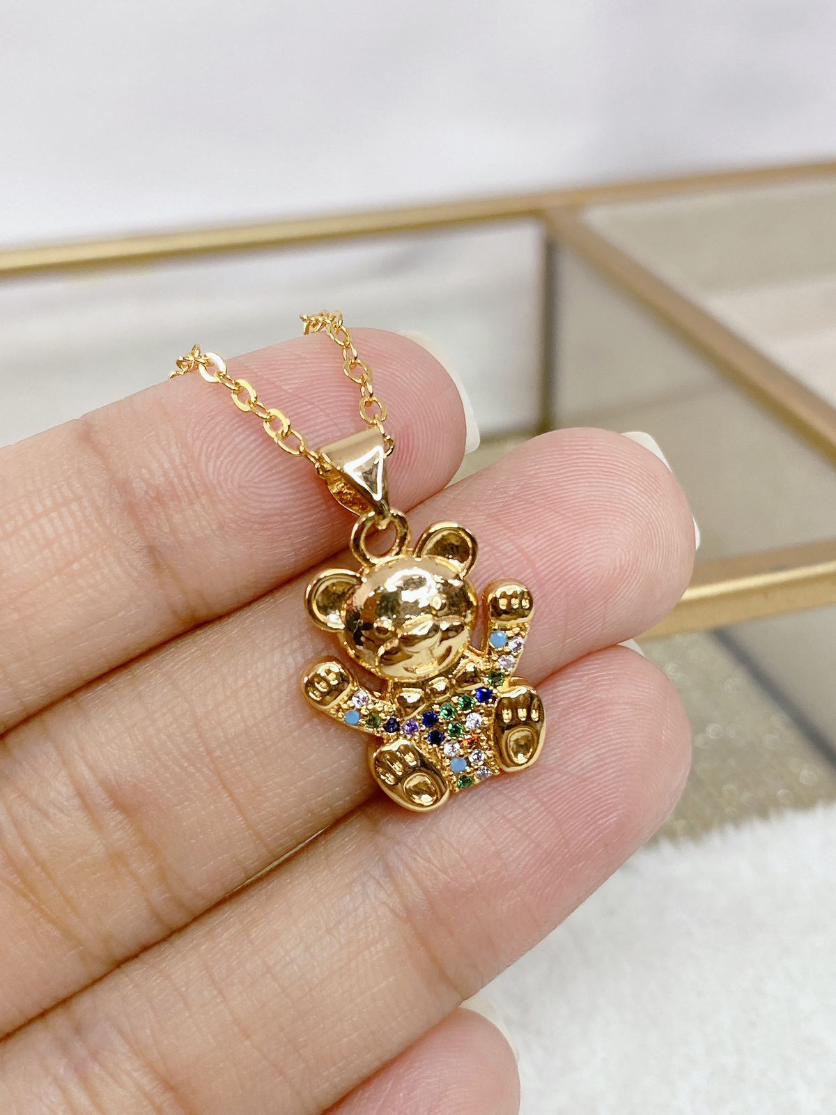 Collar Chapa de Oro CC1492-1