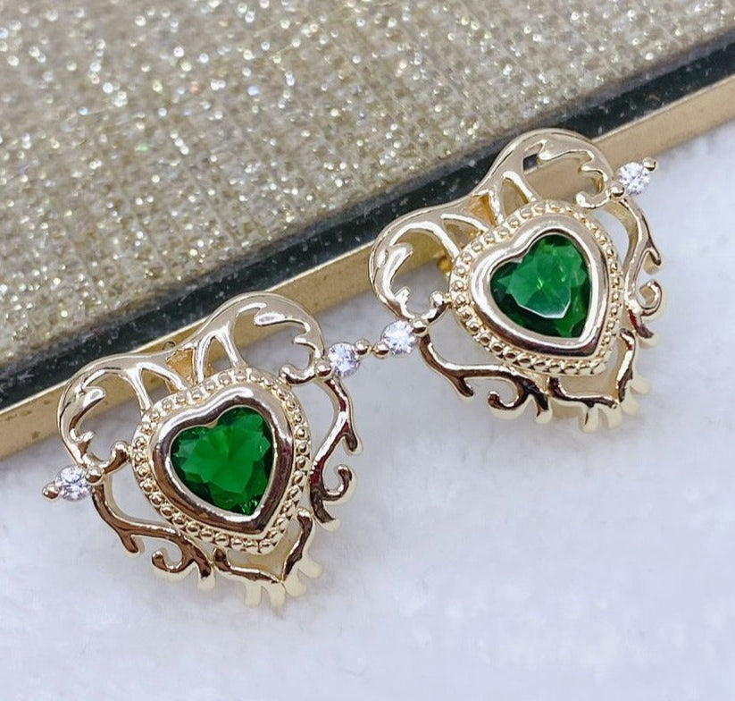 Arete de Chapa de Oro COA1662-1
