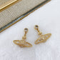 Arete Chapa de Oro COA1104-1