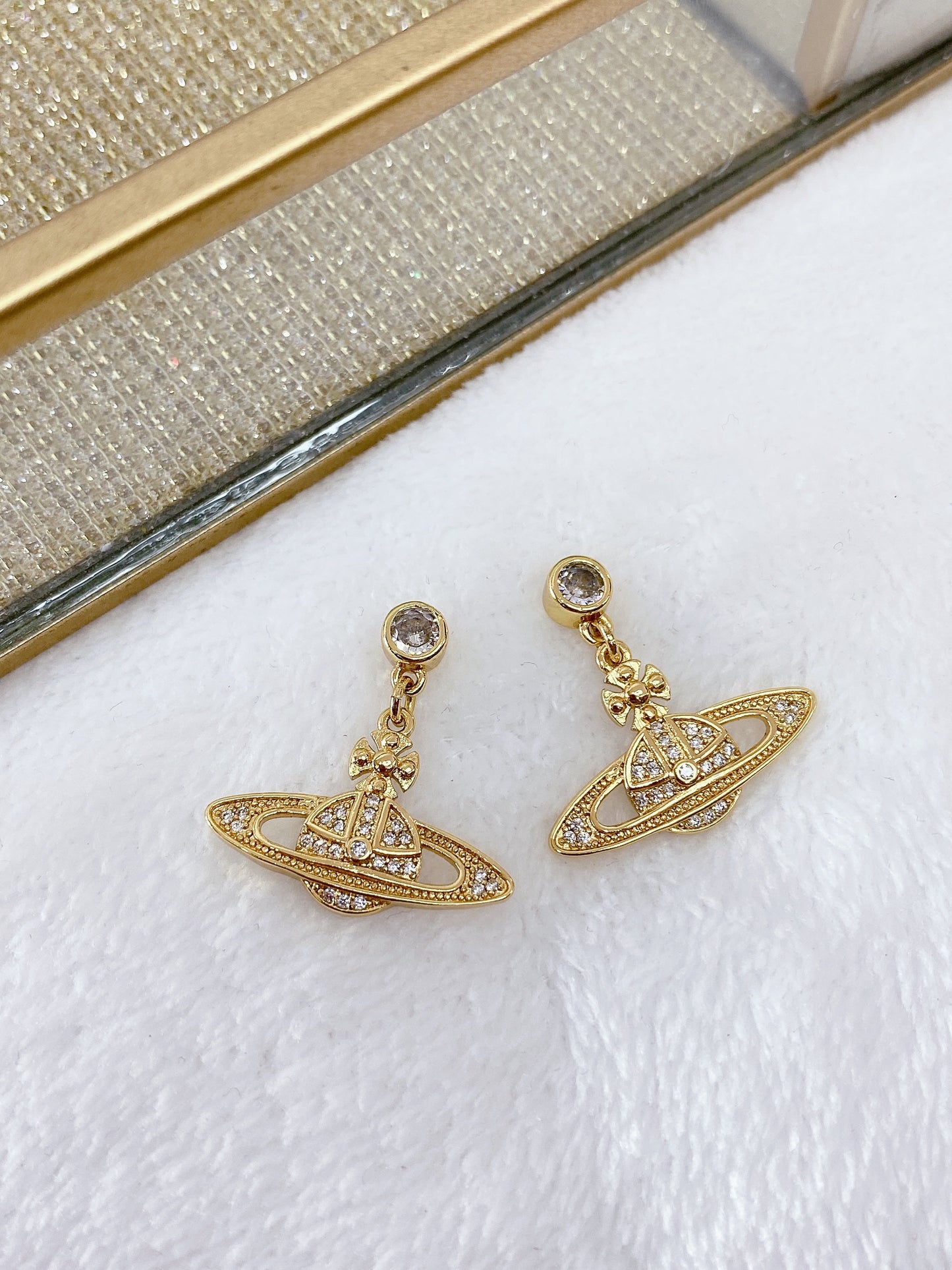 Arete Chapa de Oro COA1104-1