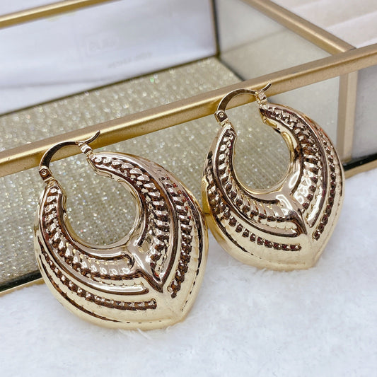 Arete Chapa de Oro ACO1150-1