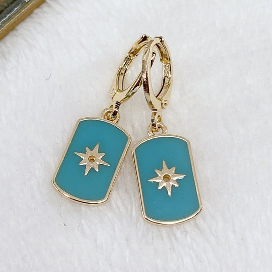 Arete Chapa de Oro COA1216-3